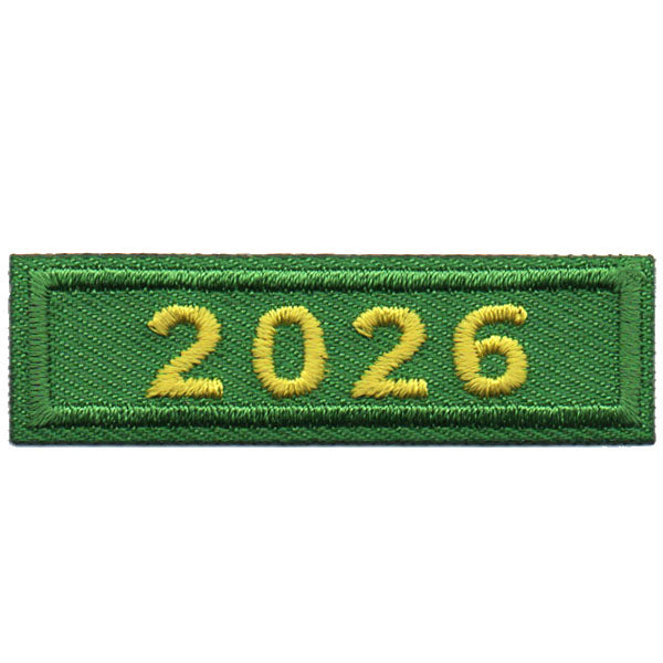 2026 Green Year Bar Patch
