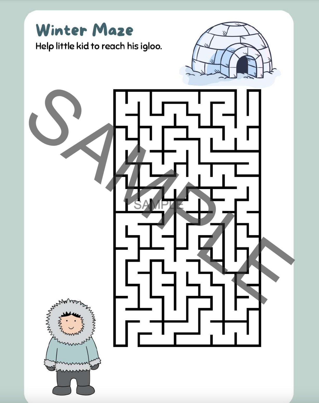 Winter Activity Book