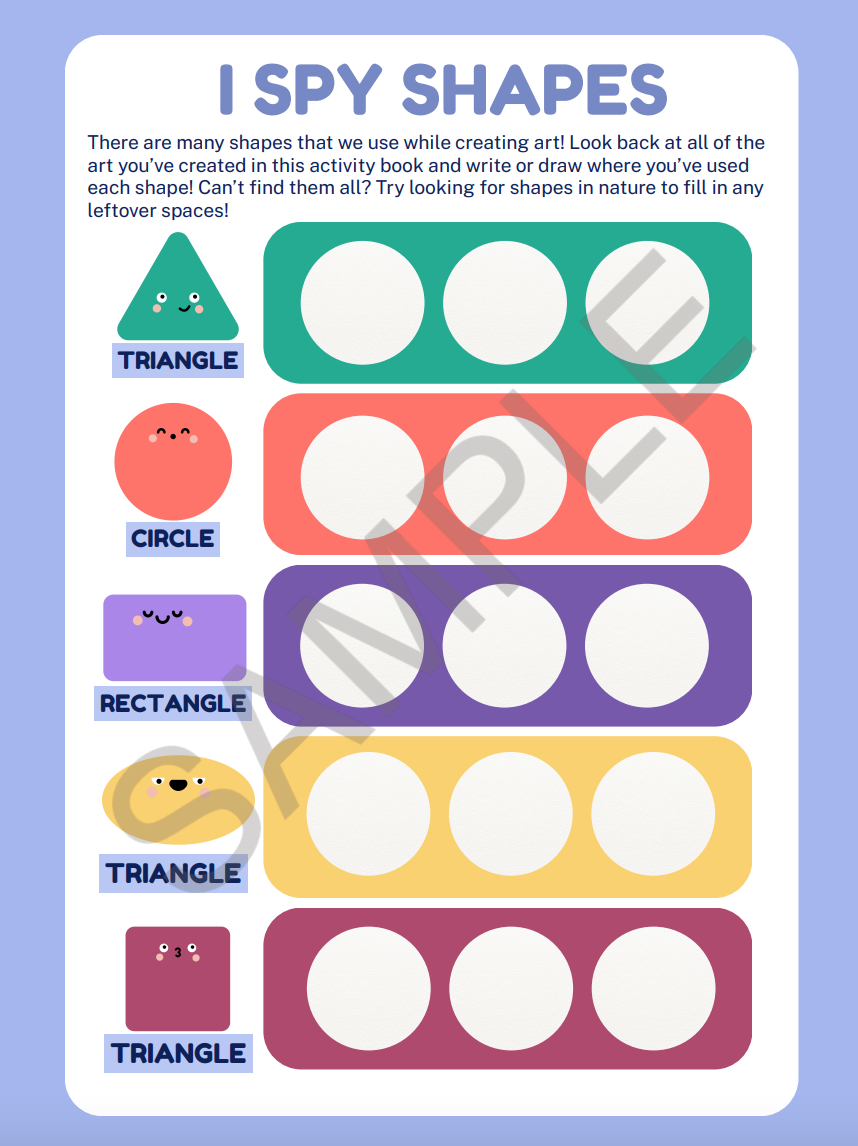 Arts & Crafts Activity Booklet