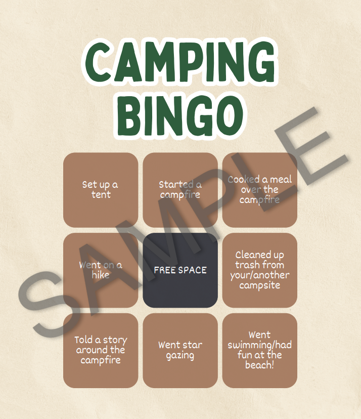 My Camping Adventure Activity Booklet