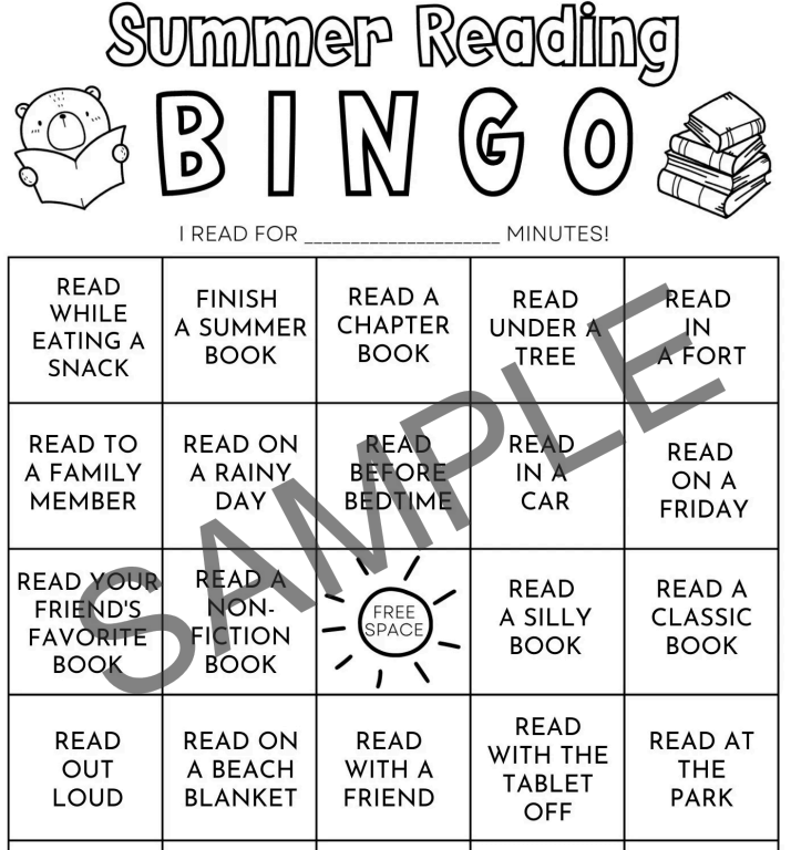 Summer Reading Bingo