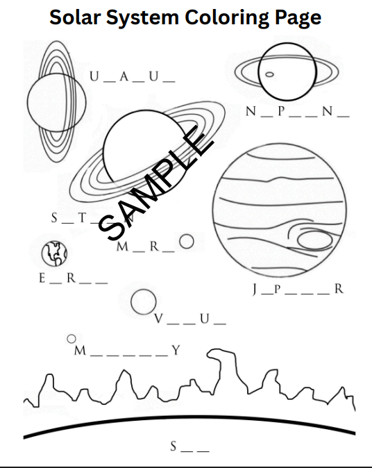 Starry Night Activity Booklet
