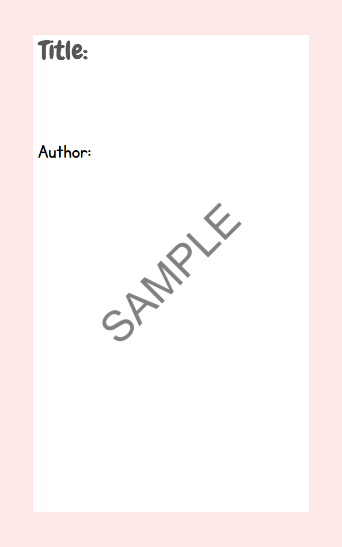 Create Your Own Picture Book!
