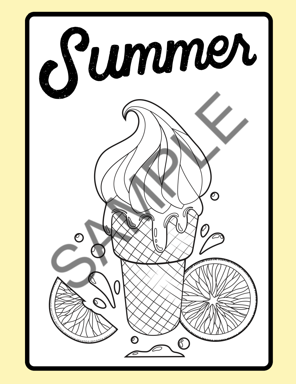 Summer Fun Coloring & Activity Book
