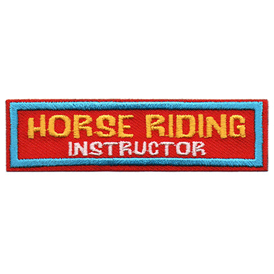 Horse Riding Instructor Patch