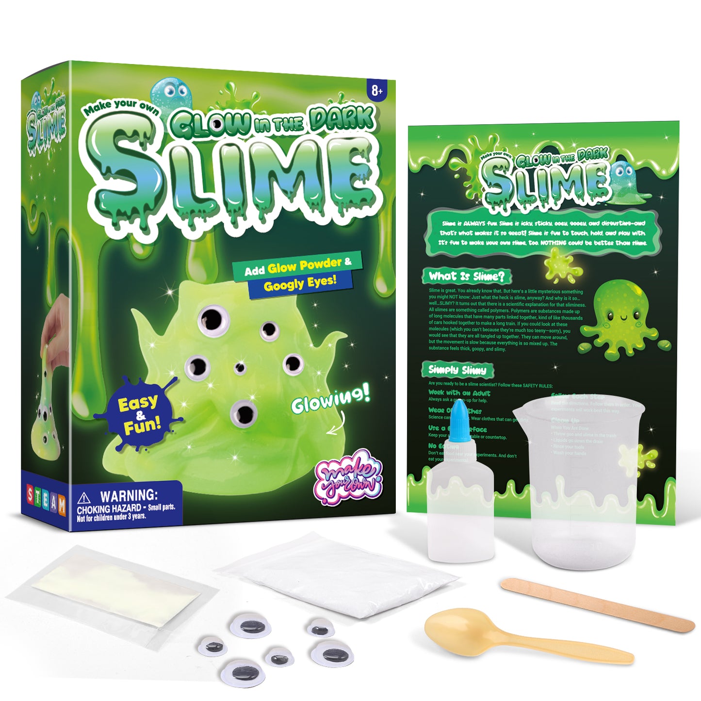 Make Glow in the Dark Slime Kit