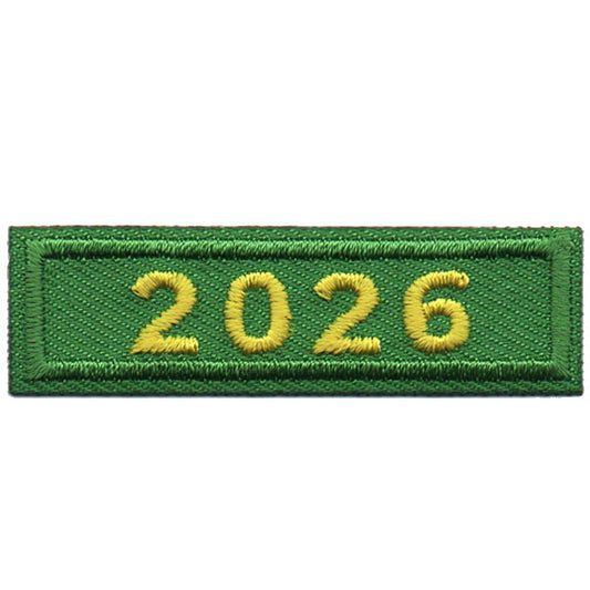 2026 Green Year Bar Patch