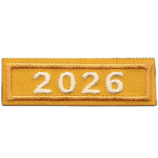 2026 Gold Year Bar Patch