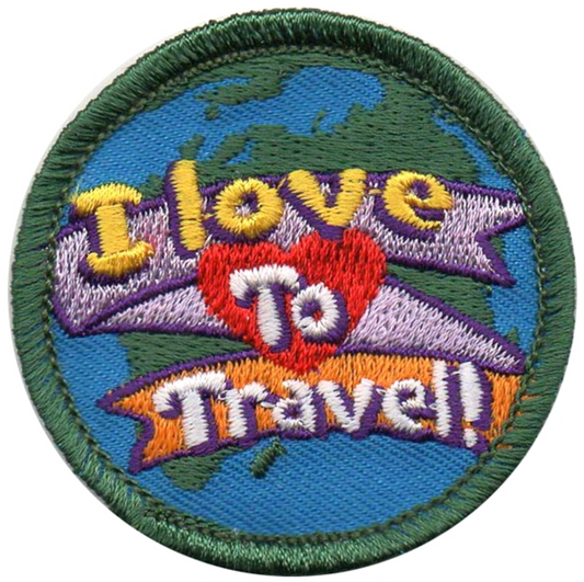 I Love To Travel Patch