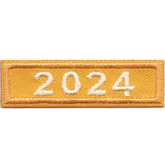 2024 Gold Year Bar Patch