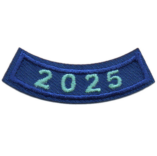 2025 Blue Year Rocker Patch