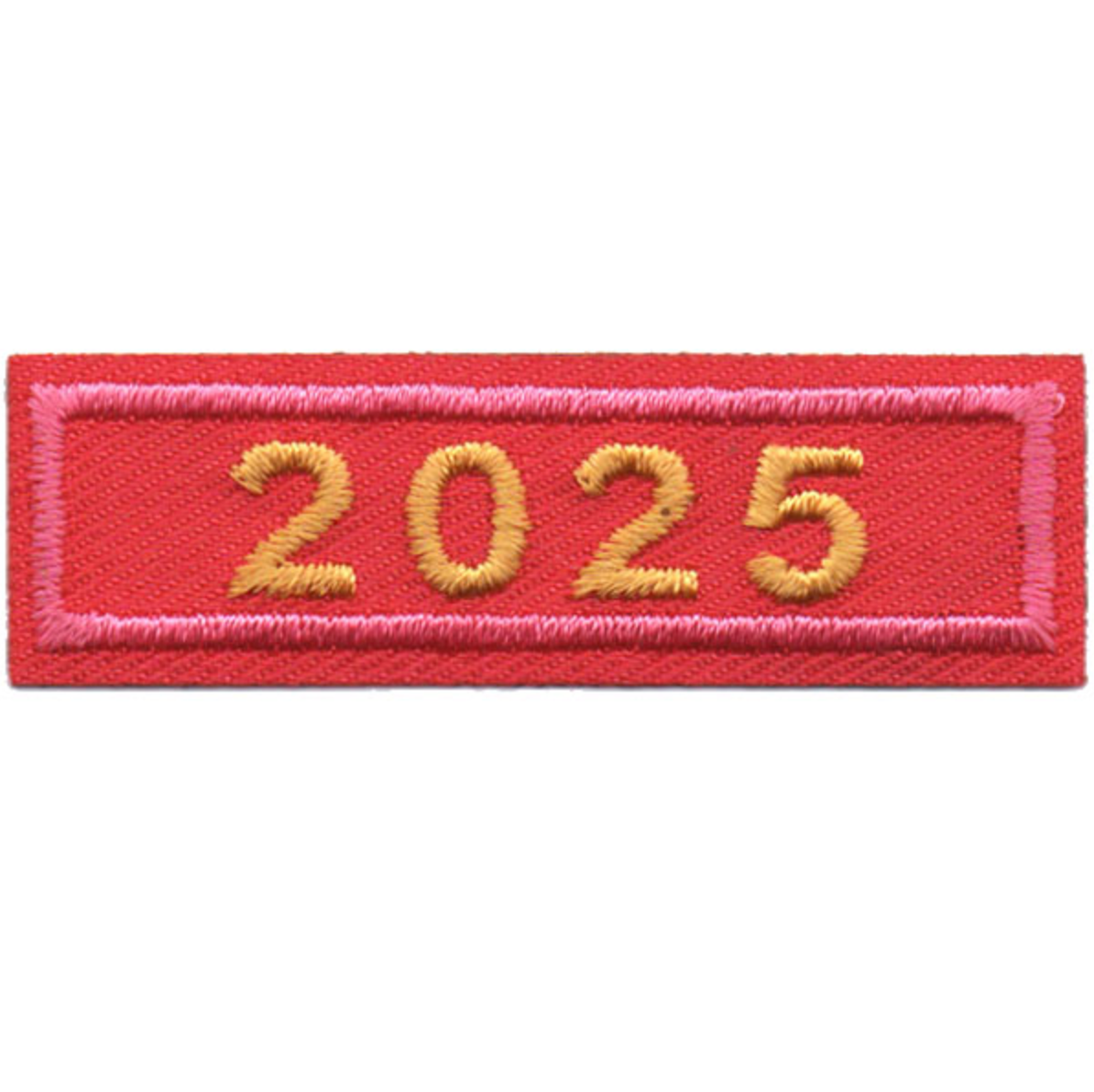 2025 Pink Year Bar Patch