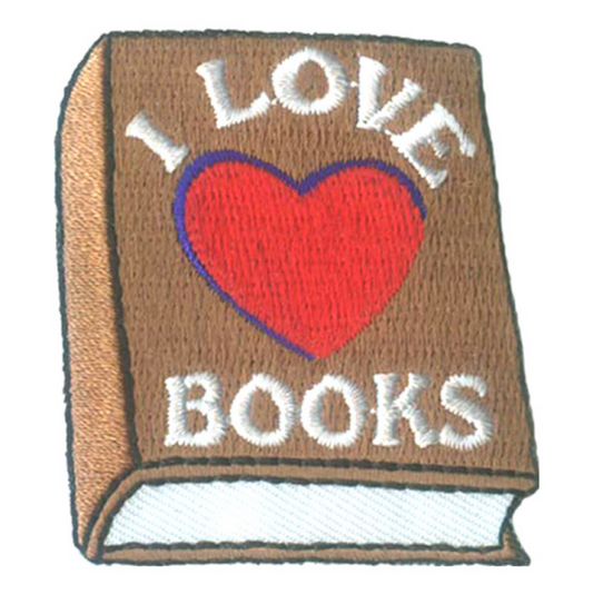 I Love Books (Heart) Patch