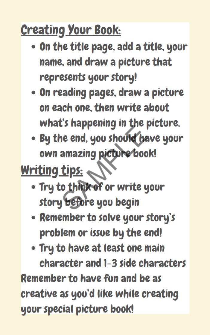 Create Your Own Picture Book!