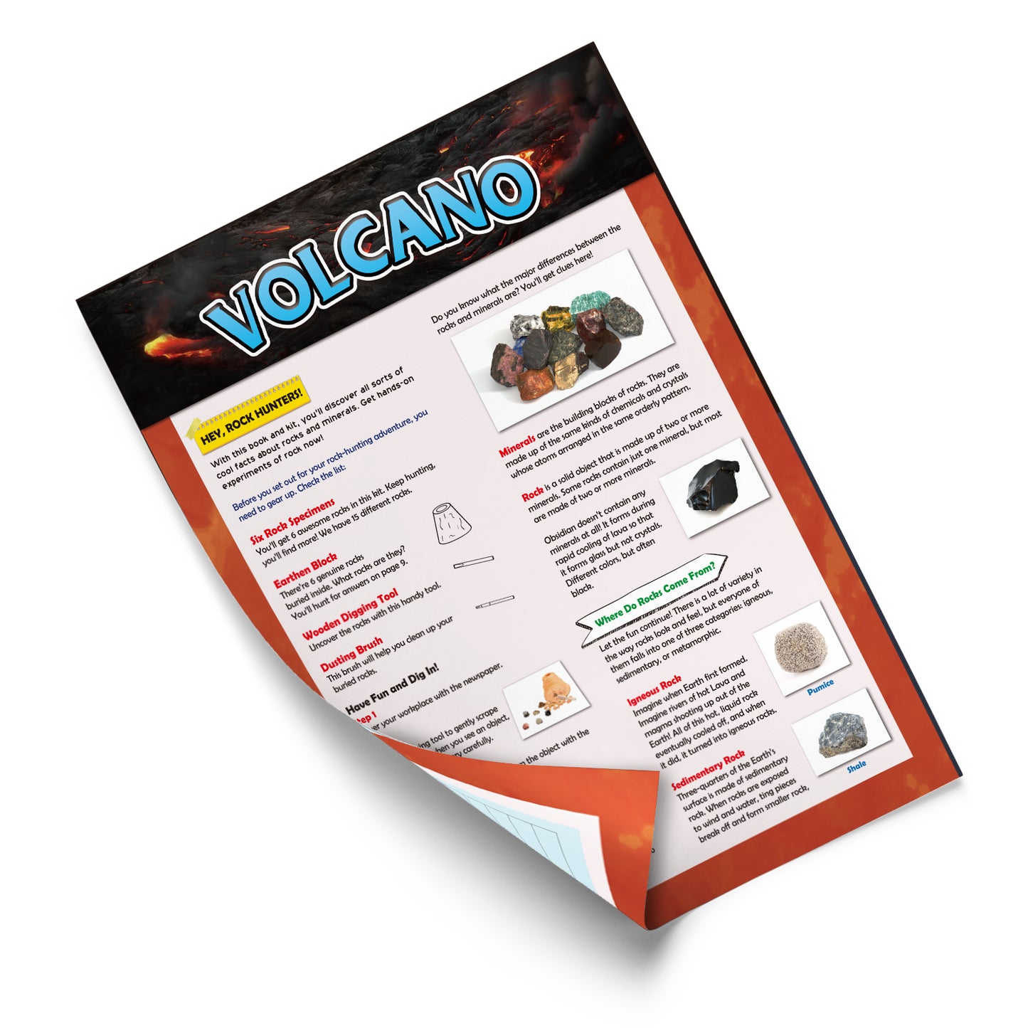 Volcano Rocks Dig Kit