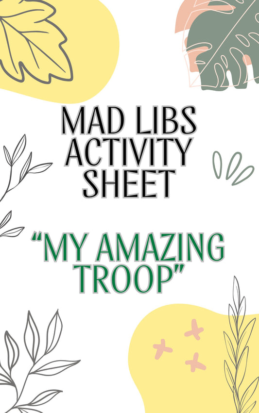 Mad Libs Activity Sheet