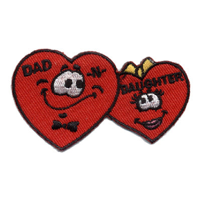 Dad-N-Daughter Hearts Patch