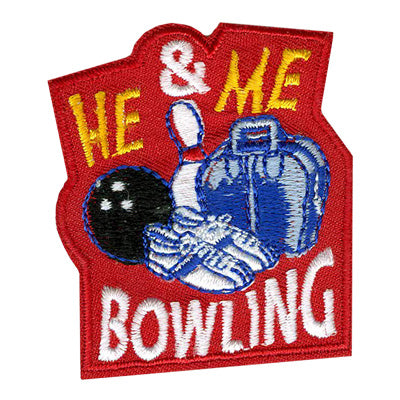 He & Me Bowling Patch