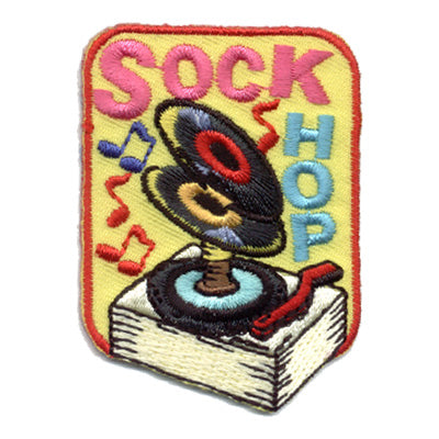 Sock Hop (Records) Patch