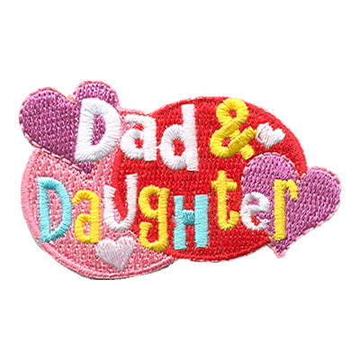 Dad & Daughter (Hearts) Patch