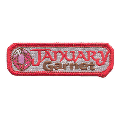 Birthstone-Jan-Garnet Patch