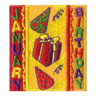 January Birthday Patch