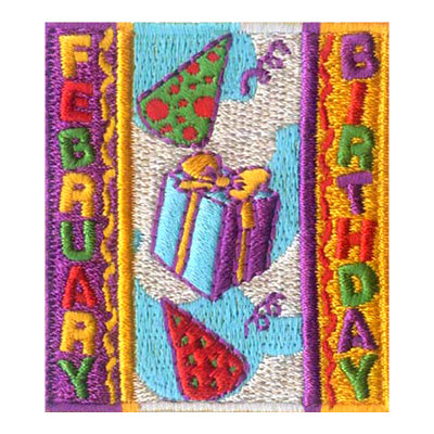 February Birthday Patch