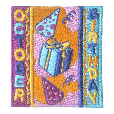 October Birthday Patch