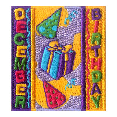 December Birthday Patch