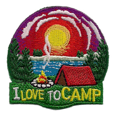 I Love To Camp Patch