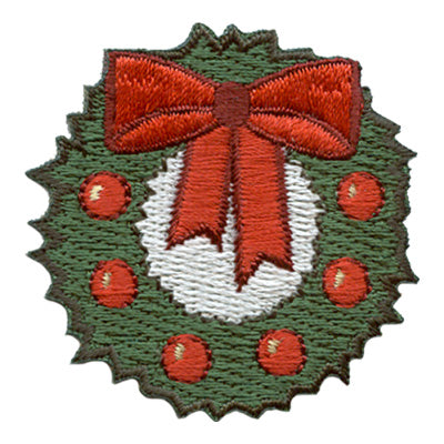 Christmas Wreath Patch