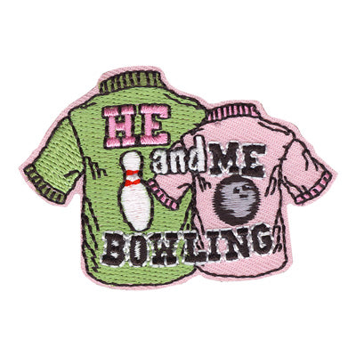 He And Me Bowling Patch