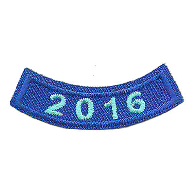 2016 Blue Year Rocker Patch