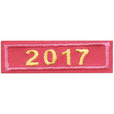 2017 Pink Year Bar Patch