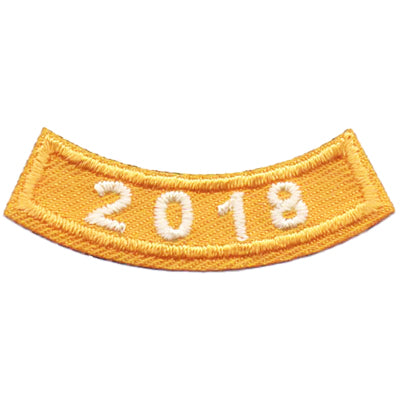 2018 Gold Year Rocker Patch