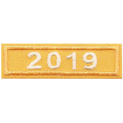 2019 Gold Year Bar Patch