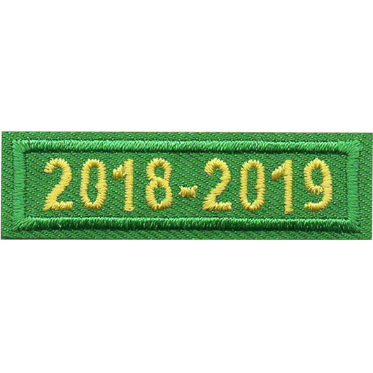 2018-2019 Green Year Bar Patch