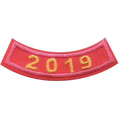 2019 Pink Year Rocker Patch