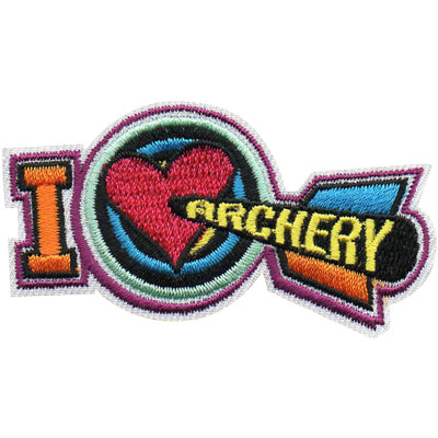 I Love Archery Patch