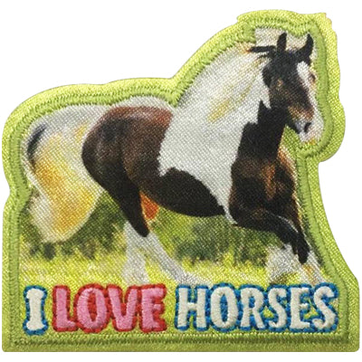 I Love Horses Patch