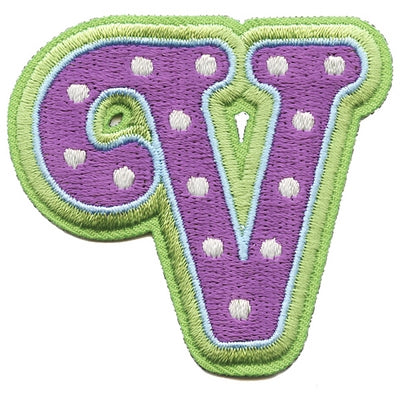 Letter V Patch